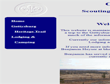 Tablet Screenshot of gettysburgscouting.org